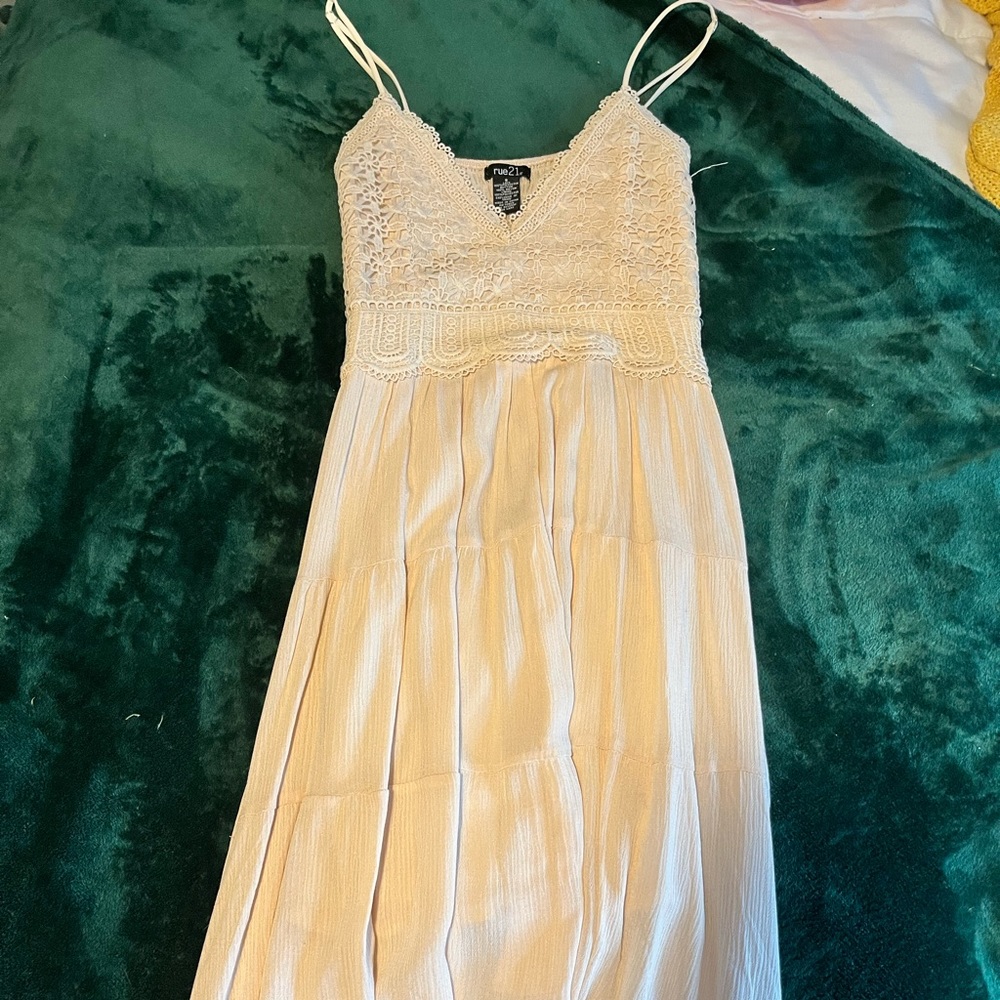 Long tan dress